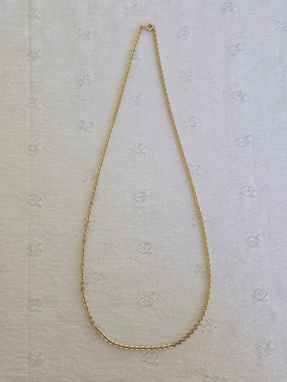 Gold-tone Chain Necklace 24" Vintage